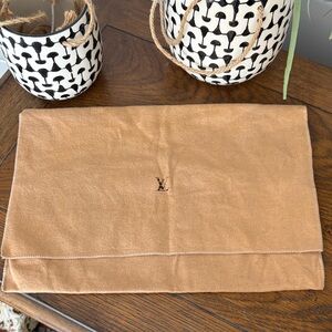 Louis Vuitton Tan Fabric Dustbag Pouch